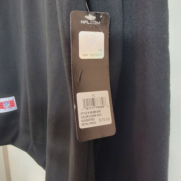 NFL Football Black Sweatshirt Pullover Size XL New with tag! NWT - Picture 4 of 7